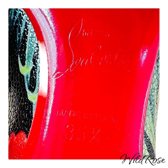 Christian Louboutin Pigalle Follies 55 Calf Hawaii Pointed Toe Heels SZ 35.5 - Picture 13 of 16